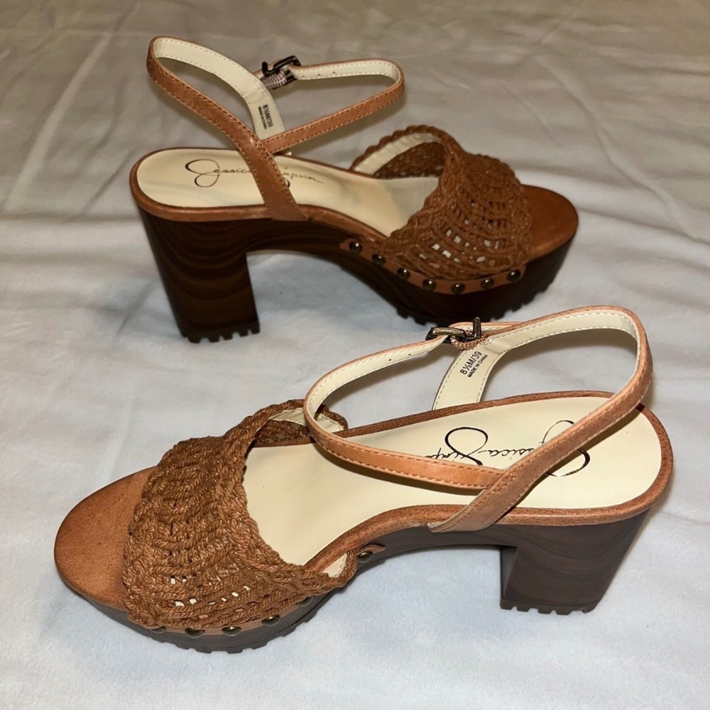 Jessica Simpson Platform Sandal style Heels ABSOLUTELY GORGEOUS!!! Size 8.5 - Picture 11 of 12